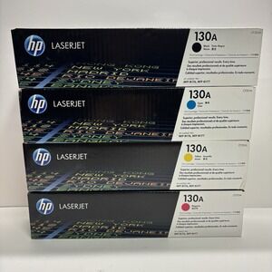 Genuine HP 130A Toner Set 4 Colors CF350A CF351A CF352A CF353A Sealed NEW EXP